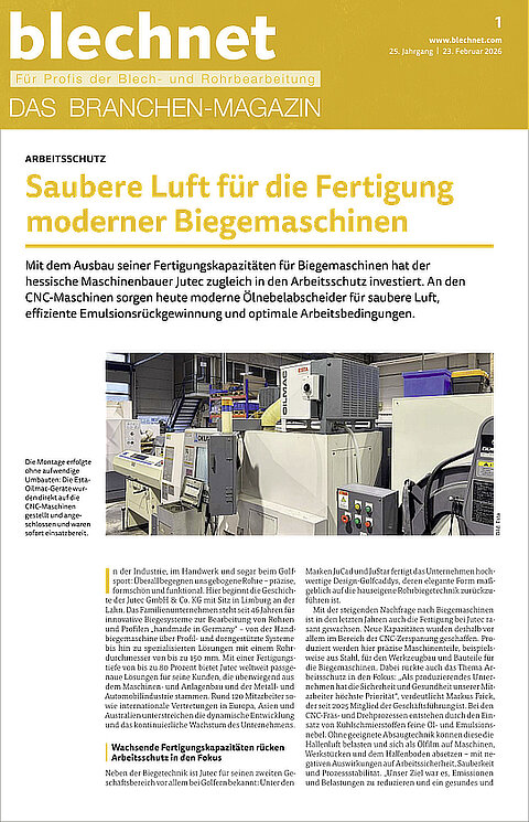 Saubere Luft für die Fertigung Saubere Luft für die Fertigung