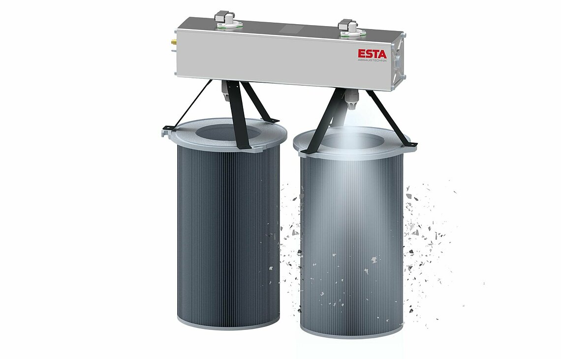 ESTA DynamicPulse-Filterabreinigung mit 50 % Druckluftersparnis ESTA DynamicPulse-Filterabreinigung mit 50 % Druckluftersparnis