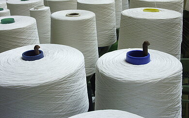 In der Textilindustrie entsteht Textilstaub