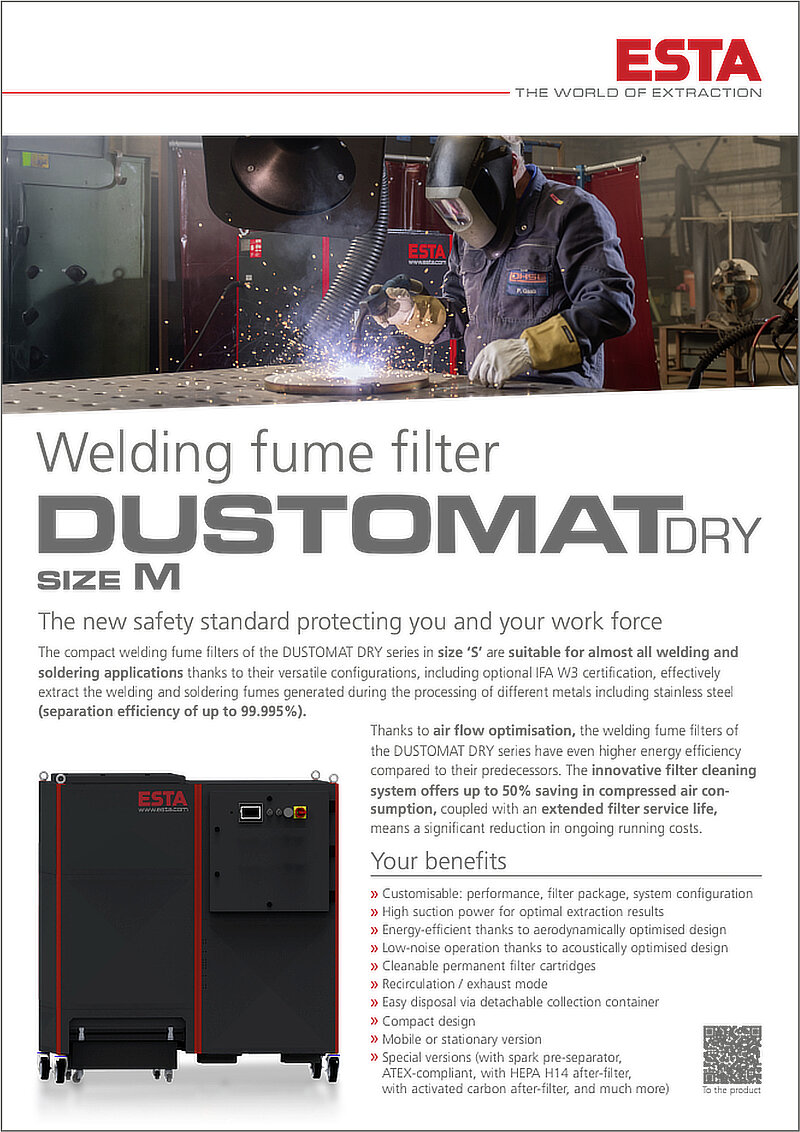 DUSTOMAT DRY M WELDING FUME FILTER