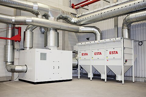 Kombinierte PLT/RLT-Anlage verbaut bei unserem Kunden Faist