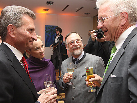 Dr. Kulitz, Günther Oettinger, Frederike Beyer and Win