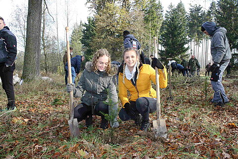 ESTA Azubis pflanzen Bäume im ESTA Wald ESTA Azubis pflanzen Bäume im ESTA Wald