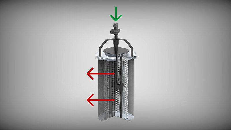 Die automatische Rotationsfilterreinigung der DUSTOMAT DRY-Serie von ESTA