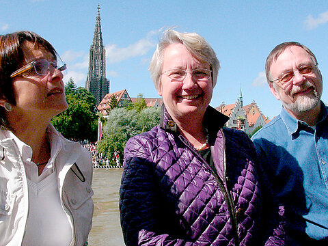Ulrike and Dr. Peter Kulitz with Dr. Annette Schavan.