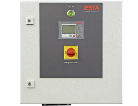 Frontansicht des Schaltschranks