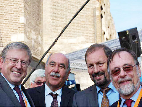 Hermann Strampfer, Ivo Gönner, Heinz Seiffert and Dr. Kulitz.