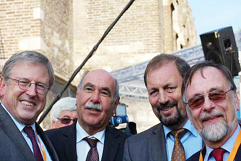 Hermann Strampfer, Ivo Gönner, Heinz Seiffert und Dr. Kulitz. Hermann Strampfer, Ivo Gönner, Heinz Seiffert und Dr. Kulitz.