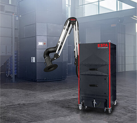 Compact dust extractor DUSTOMAT DRY by ESTA Extraction