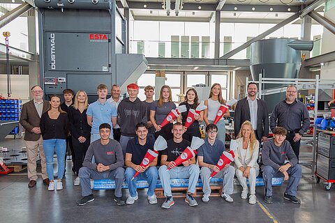 Begrüßung Azubis Ausbildungsstart 2025 bei ESTA