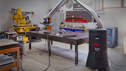 Extractor móvil de humos de soldadura de ESTA Extractor móvil de humos de soldadura de ESTA