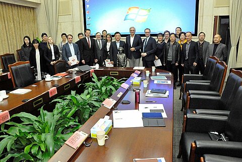 Dr. Peter Kulitz, Managing Director of the company ESTA on a delegation trip.