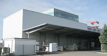ESTA's high-bay warehouse.