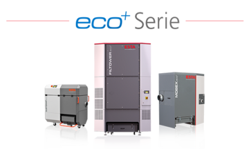 ESTA eco+ extraction systems save up to 50% electricity compared to conventional systems.