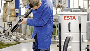 Der EUROSOG I-D ist ein Industriesauger für die Reinigung von Bohrmaschinen.