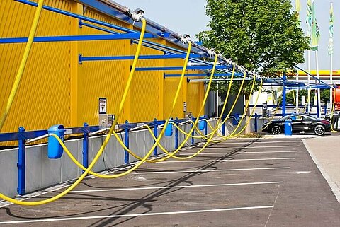 Suction system of a washing plant. Suction system of a washing plant.