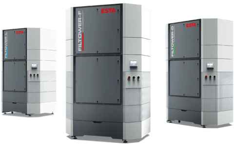 Die leistungsstarken Filtertürme.