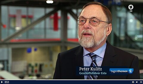 Dr. Kulitz bei den ARD Tagesthemen. Dr. Kulitz bei den ARD Tagesthemen.