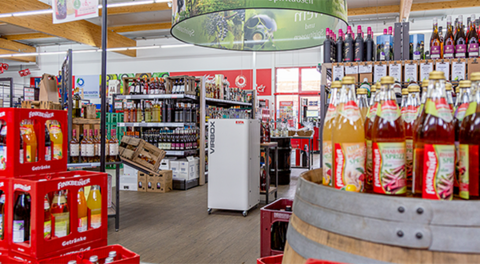 Luftreiniger VirBox von ESTA in Getränkemarkt