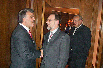 Dr. Kulitz und der türkische Staatspräsident Abdullah Gül in Ankara.