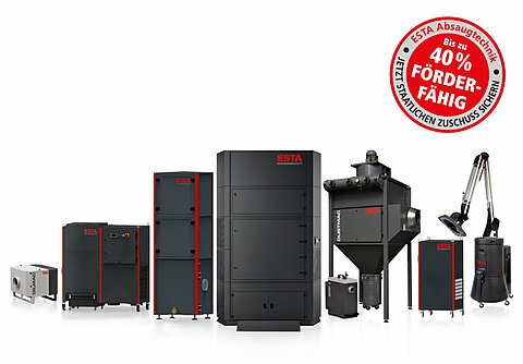 Förderfähige Absauganlagen von ESTA