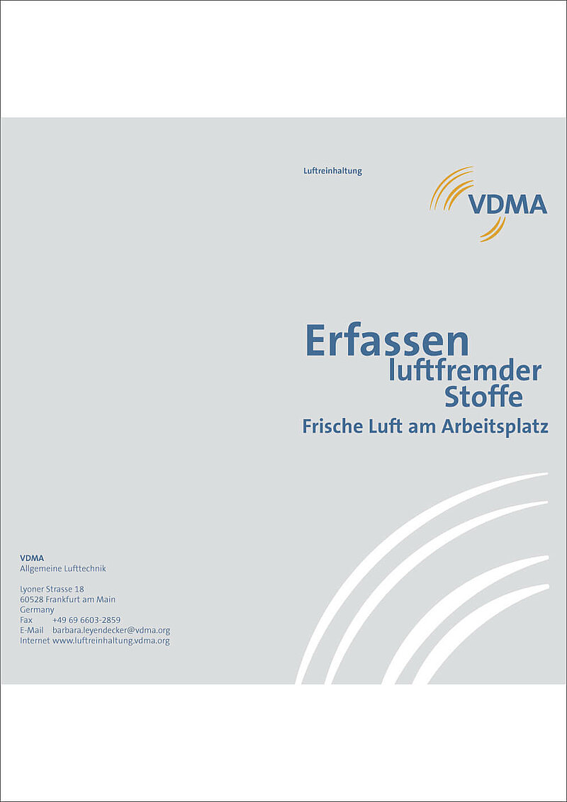 VDMA: Erfassen von luftfremden Stoffen.