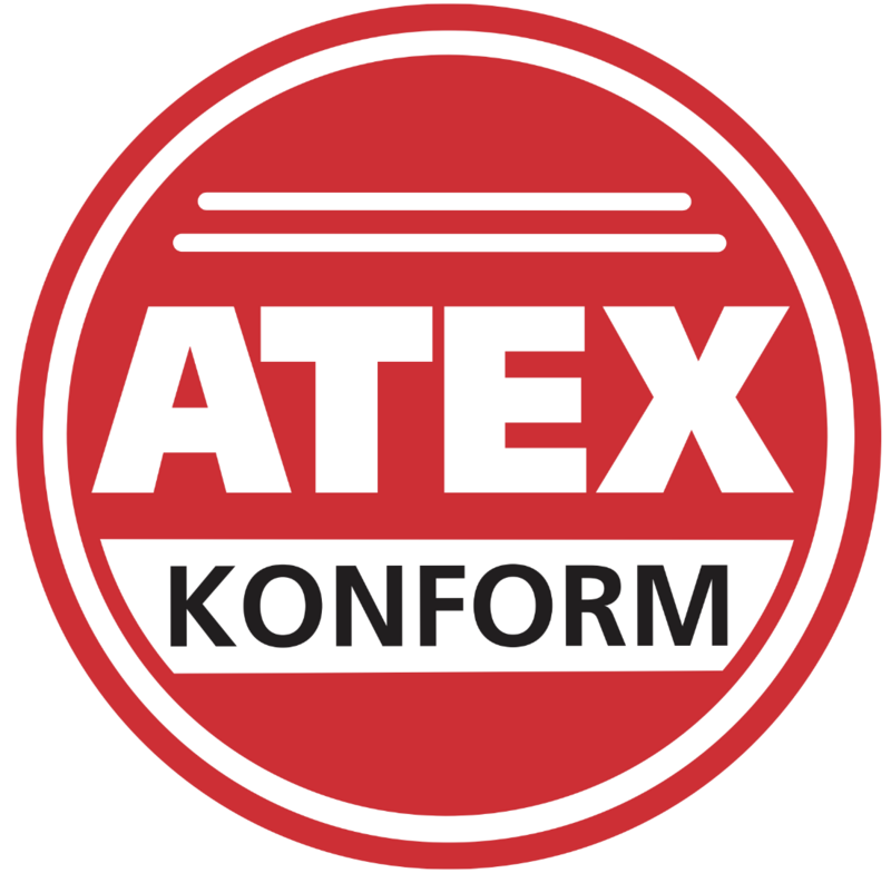 Das ATEX Prüfungszeichen.