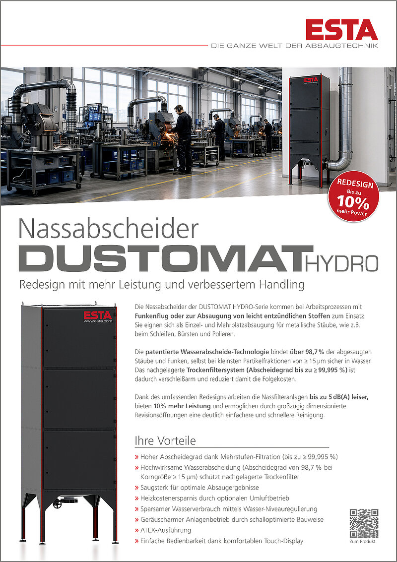 Broschüre DUSTOMAT HYDRO