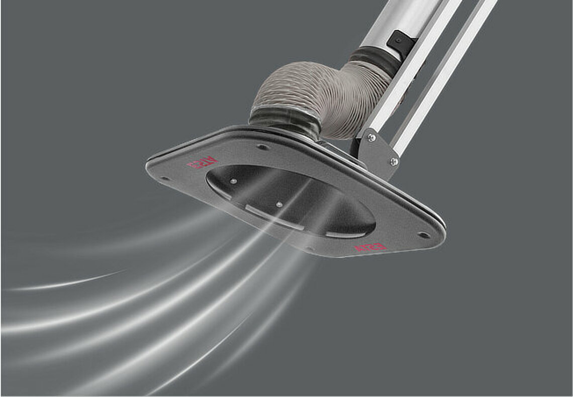 Absaugarm mit Luftstrom Absaugarm mit Luftstrom