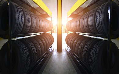 In der Gummiindustrie entsteht Gummistaub