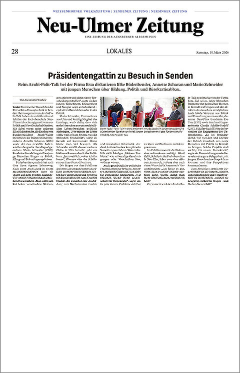 Präsidentengattin zu Besuch in Senden