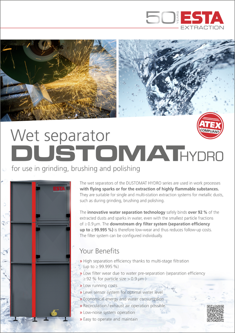 Flyer Wet separator Dustomat Hydro