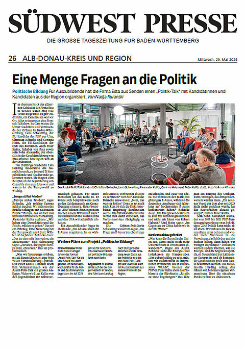 Eine Menge Fragen an die Politik Eine Menge Fragen an die Politik