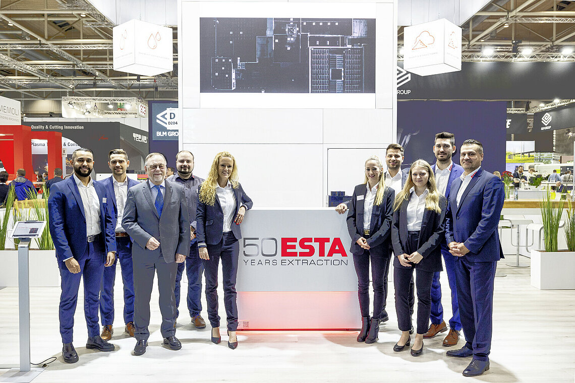 ESTA Messeteam auf der EuroBLECH