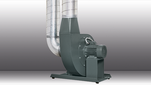Der Mitteldruckventilator aus der RG-Serie im Abluftbetrieb