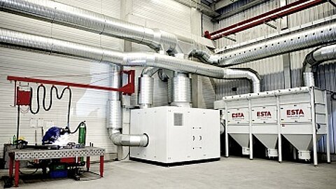 Die zentrale Absauganlage DUSTMAC hat eine modulare Bauweise. Die zentrale Absauganlage DUSTMAC hat eine modulare Bauweise.