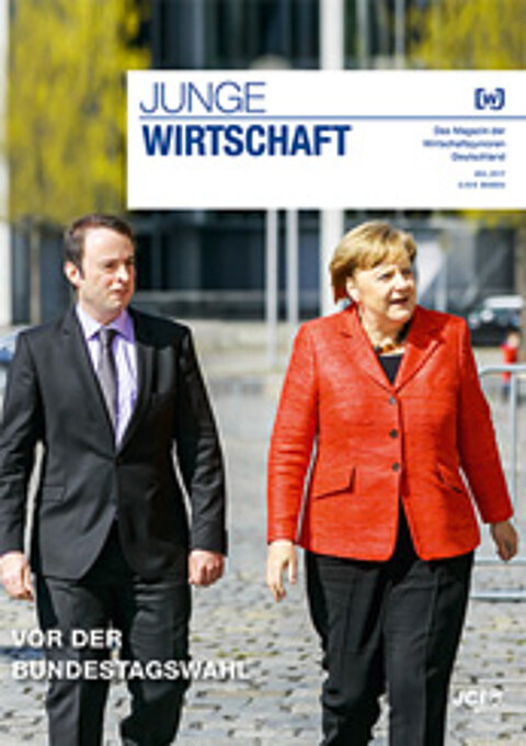 Magazin Wirtschaftsjunioren: Alexander Kulitz und Angela Merkel. Magazin Wirtschaftsjunioren: Alexander Kulitz und Angela Merkel.