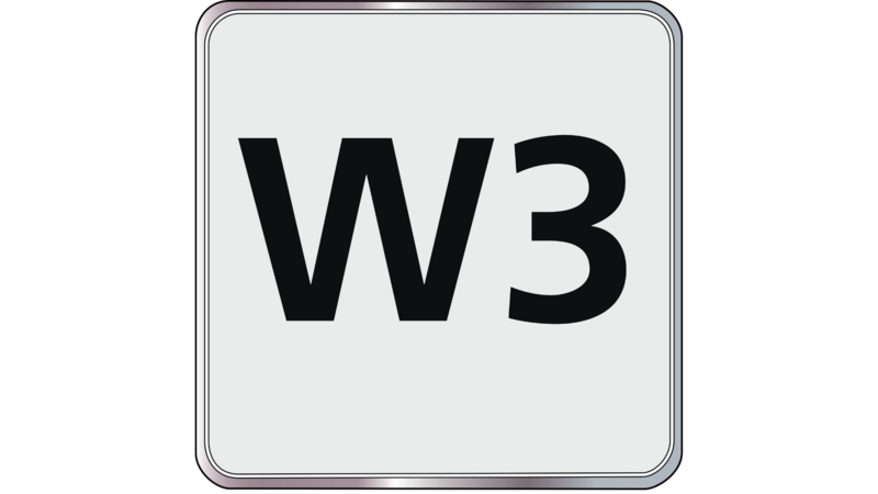 W3 mark of conformity.