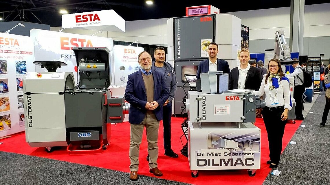 ESTA extraction auf der Fabtech in Atlanta.