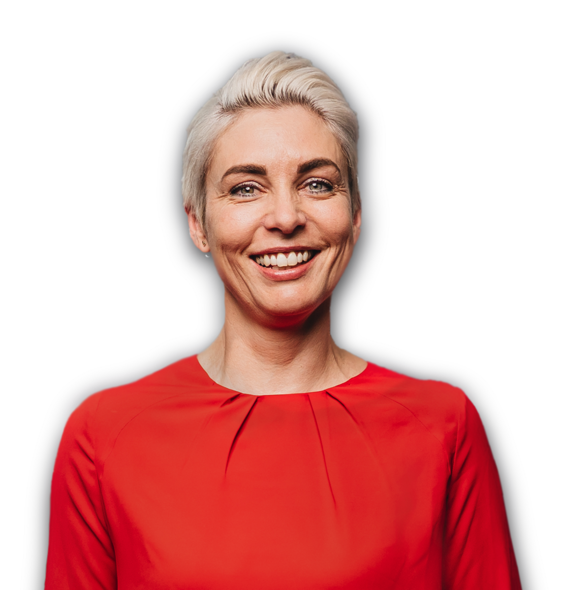 Woman smiling