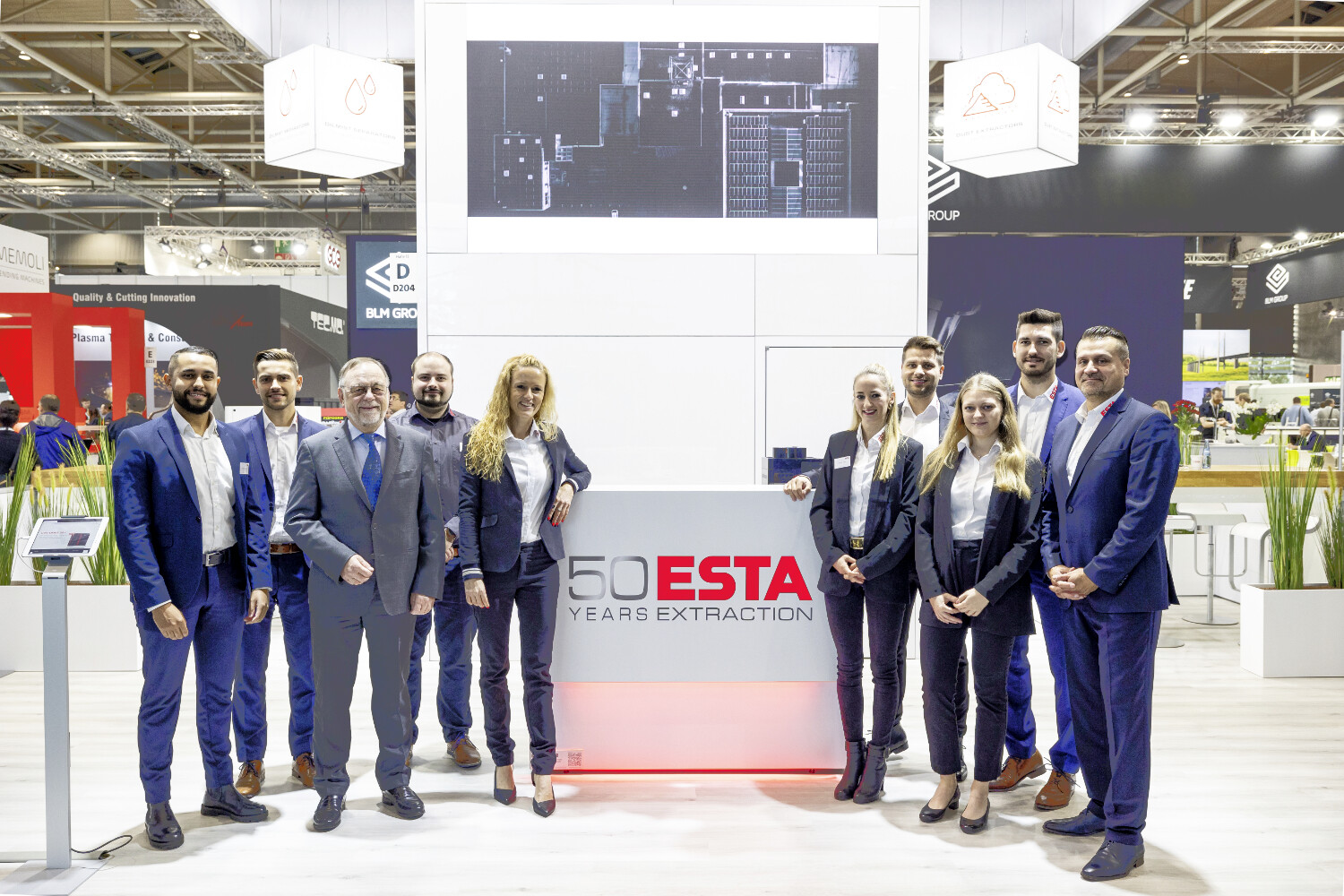 ESTA Messeteam auf der EuroBLECH ESTA Messeteam auf der EuroBLECH