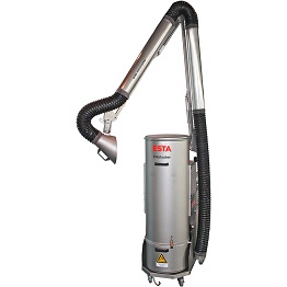 The DUSTOMAT 16M is a mobile dust extractor in stainless steel design.