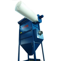 The DUSTMAC S is a stationary dust extractor with a special paint finish.