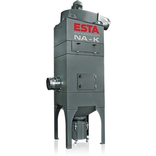 Wet dust extractors for sticky, wet or metallic dusts.