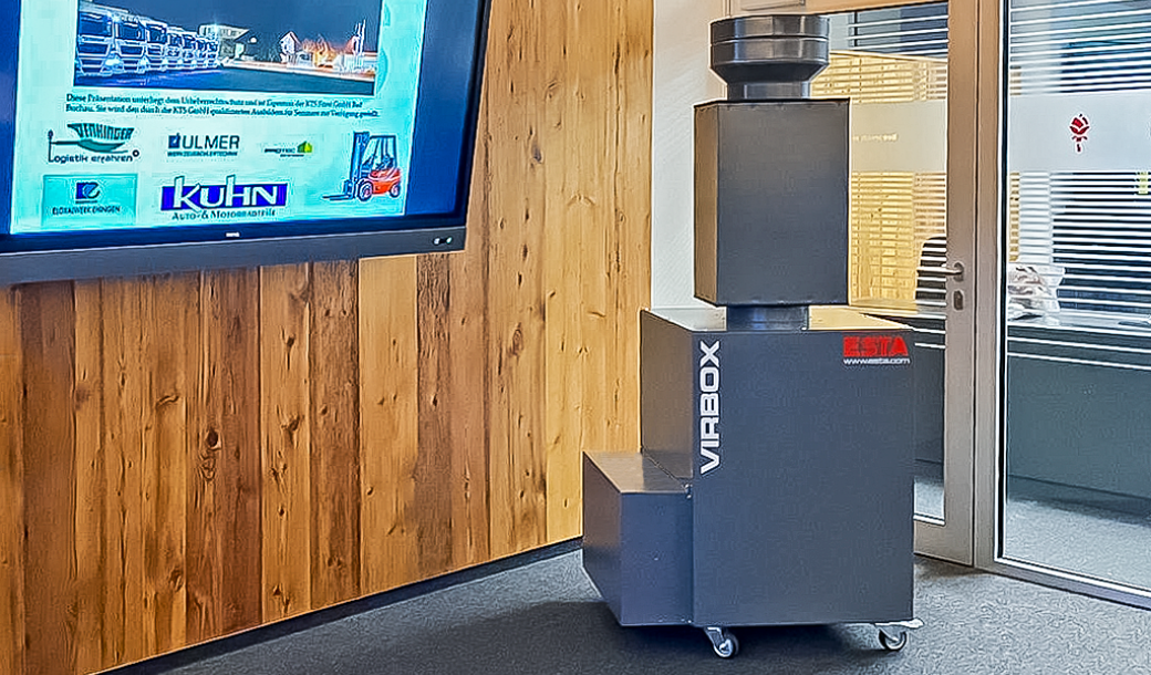 esta air purifier in a conference room esta air purifier in a conference room