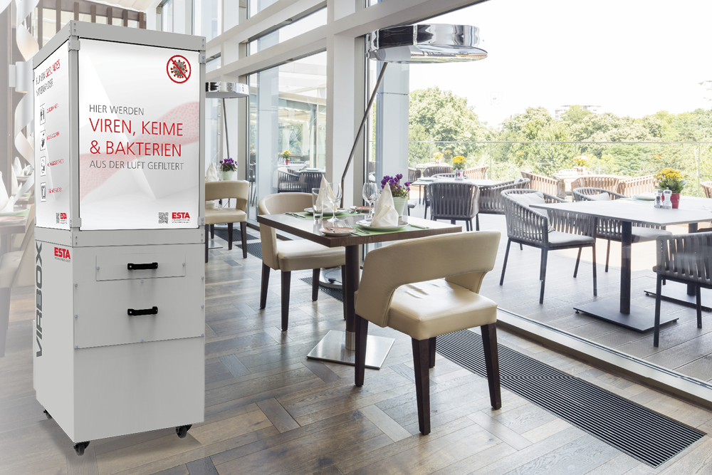 Luftreiniger VirBox im Restaurant Luftreiniger VirBox im Restaurant
