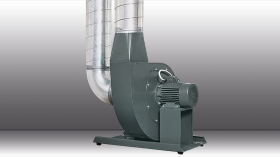 Der Mitteldruckventilator aus der RG-Serie im Abluftbetrieb