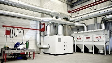 Die zentrale Absauganlage DUSTMAC hat eine modulare Bauweise. Die zentrale Absauganlage DUSTMAC hat eine modulare Bauweise.