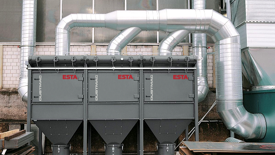 The central extraction system DUSTMAC causes low operating costs. The central extraction system DUSTMAC causes low operating costs.