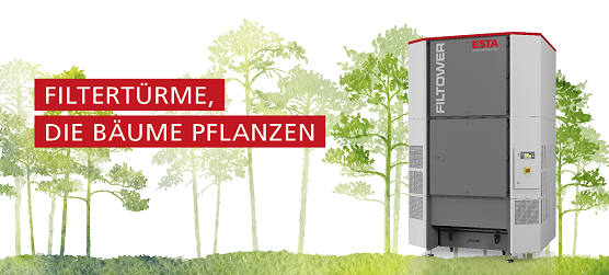 Filtertürme, die Bäume pflanzen Filtertürme, die Bäume pflanzen